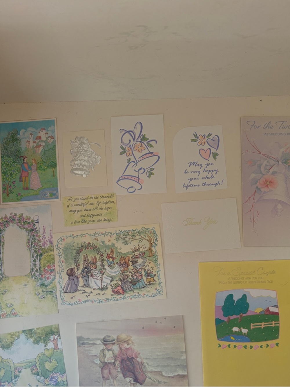 Greeting Card Wall Art Collage - Pastel Multicolor